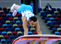 Bakıda idman gimnastikası üzrə Dünya Kuboku yarışlarının ikinci günü start götürüb. Azərbaycan, 20 fevral, 2016